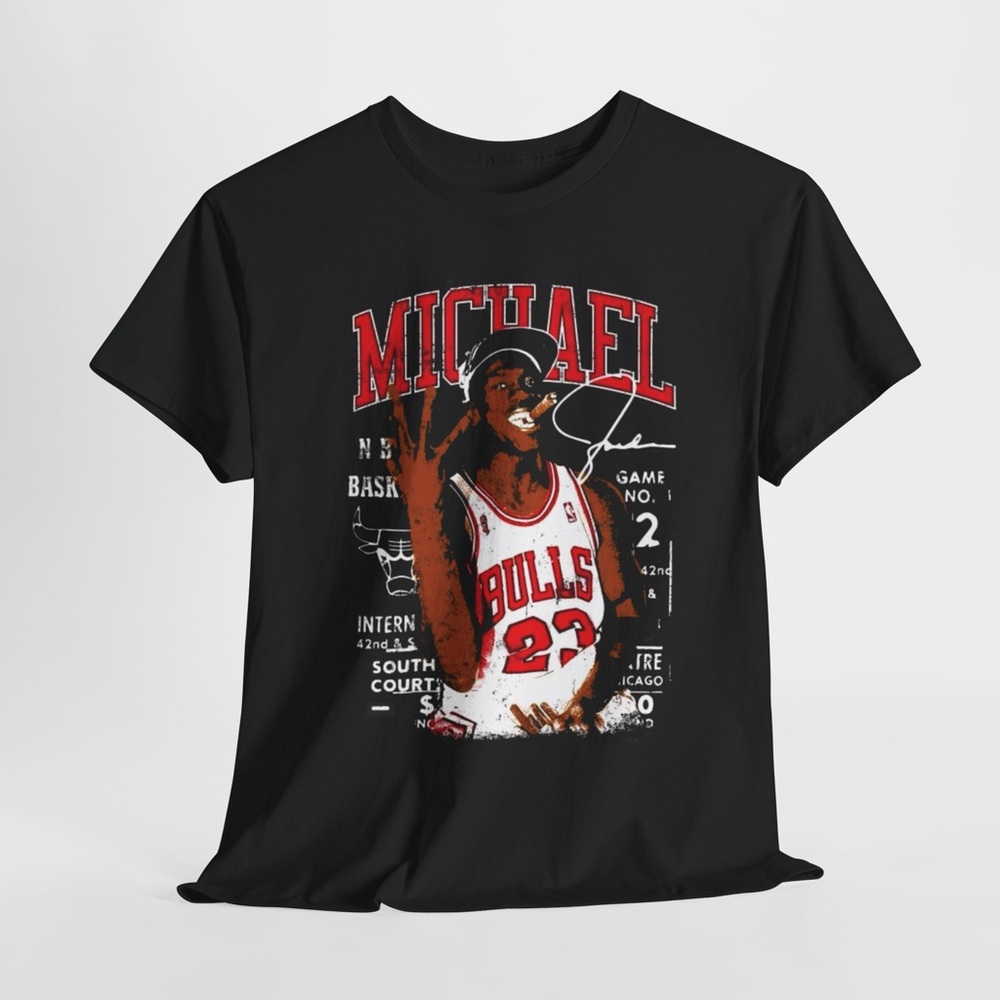Michael Jordan the bulls Graphic Unisex Heavy Cotton Tee Custom Made